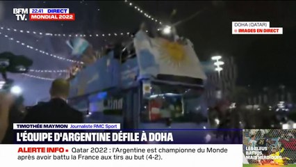 Les Argentins défilent à Doha, après leur victoire en finale de la Coupe du monde
