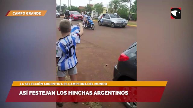 Así festejan los hinchas argentinos
