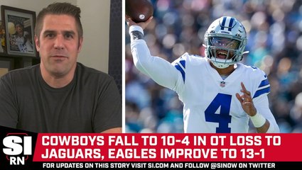 Cowboys Fall to 10-4 in Overtime Loss to Jaguars, Eagles Improve to 13-1