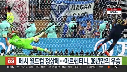 메시 월드컵 정상에…아르헨티나, 36년만의 우승