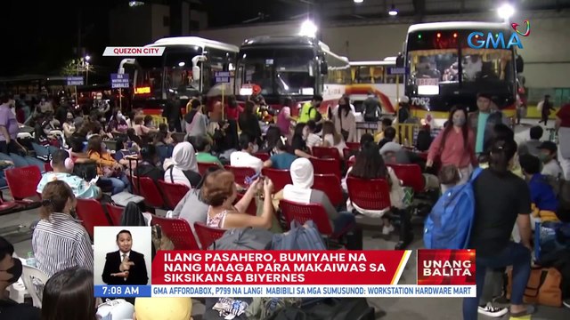 Ilang pasahero, bumiyahe na nang maaga para makaiwas sa siksikan sa Biyernes | UB