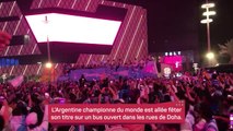 Finale - Les Argentins célèbrent leur titre dans les rues de Doha