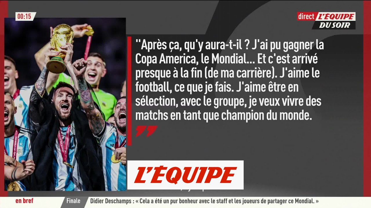 Pas de retraite internationale pour Messi - Foot - CM 2022 - ARG