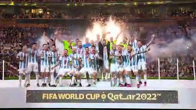 Lionel Messi and Argentina are Crowned World Cup Football Champions Lionel Messi und Argentinien sind gekrönte Fußball-Weltmeister