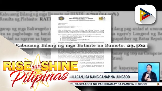 Baliwag, Bulacan, isa nang ganap na lungsod