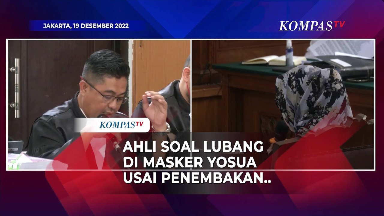 Penjelasan Ahli Forensik soal Lubang di Masker milik Yosua