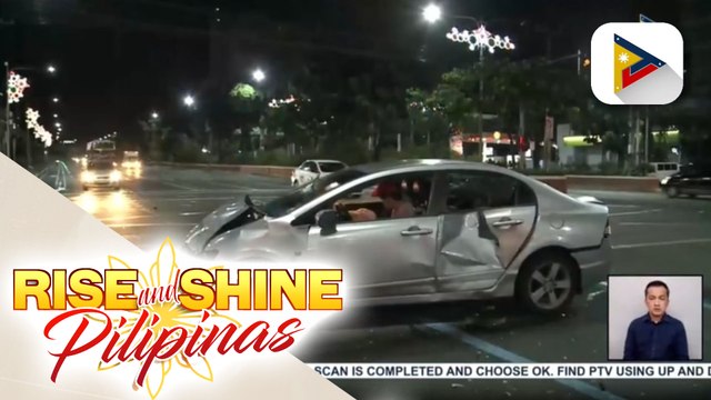 Dalawa, sugatan sa banggaan ng kotse at SUV sa Quezon Ave. kaninang madaling araw