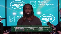 Jets' C.J. Mosley Breaks Down Lions' Game-Winning Touchdown
