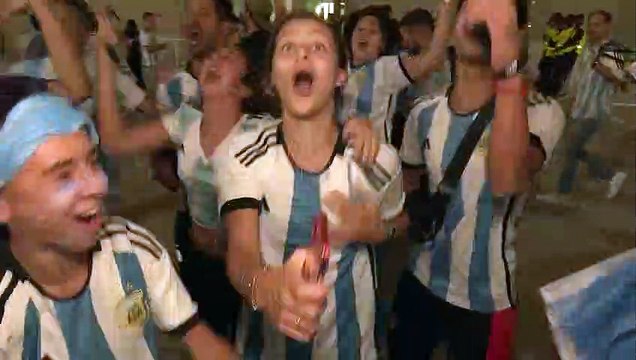 Finale - Les fans Argentins aux anges félicitent Messi “le meilleur de tous les temps”