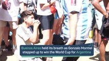 The moment Buenos Aires celebrated World Cup glory