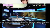 RM talking about Jin's Military Enlistment at KBS 18/12/22  #RM #JIN #btspakistan