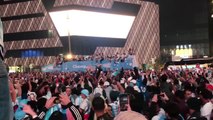 Argentina celebrate their World Cup title on an open top bus in Doha