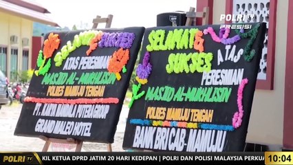PRESISI Update 10.00 WIB Wakapolda Sulawesi Barat Meresmikan Masjid Al-Mukhlisin Di Mako Polres Mamuju Tengah