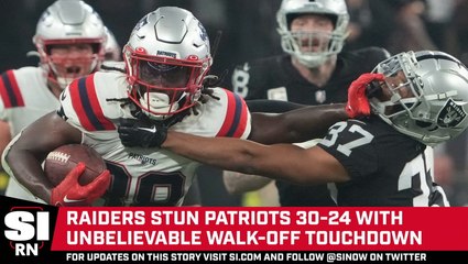 Raiders Stun Patriots With Unbelievable Walk-off TD