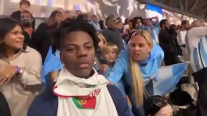 iShowSpeed takes off France shirt