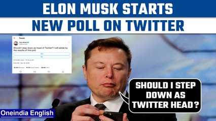 Download Video: Elon Musk launches Twitter poll asking whether he should step down as head | Oneindia News *News