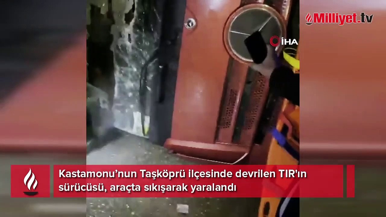 TIR devrildi: Kastamonu-Sinop kara yolu ulaşıma kapandı