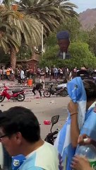 Belén: Hinchas atacaron a la Policía y dos de ellos resultaron heridos