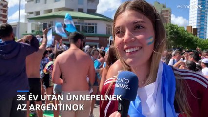 Karneváli hangulat alakult ki Argentínában a vb-győzelem után