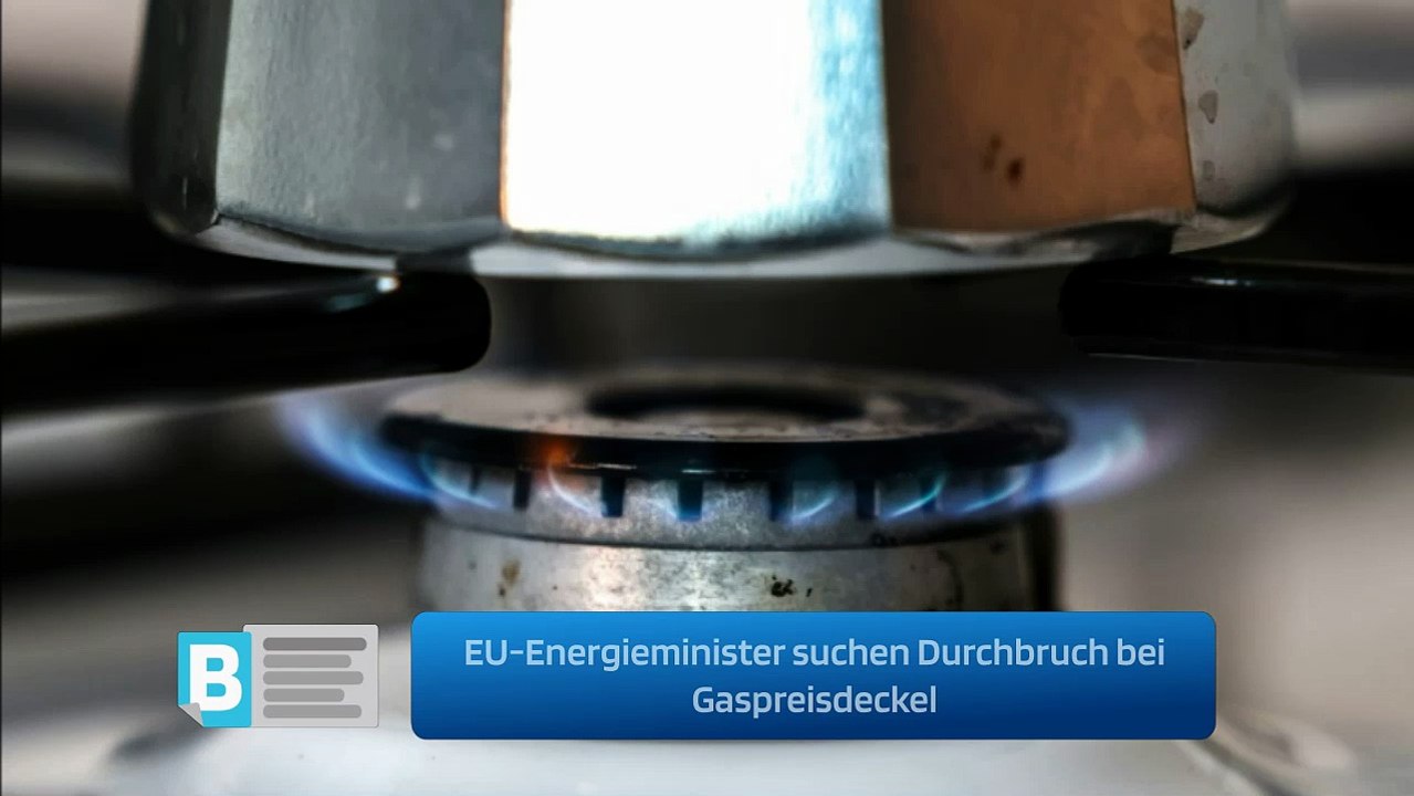 EU-Energieminister suchen Durchbruch bei Gaspreisdeckel