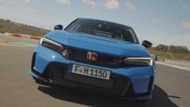 2023 Honda Civic Type R in Blue Driving Video