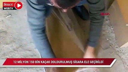 Download Video: Adana'da 12 milyon 150 bin kaçak doldurulmuş sigara ele geçirildi