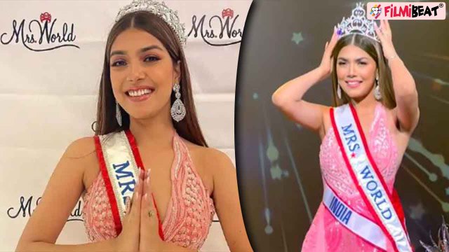 Sargam Koushal बनीं Mrs World 2022, Know who is Kashmiri girl Mrs World 2022 । FilmiBeat