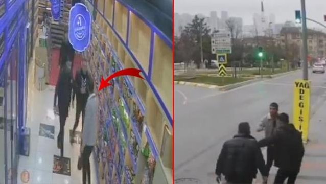 Tekel bayisine girip Müslümanım diyorsunuz ama alkol satıyorsunuz diyen şahıs tekme tokat dövüldü