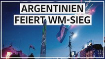 Argentinische Fans feiern bis in den Morgen