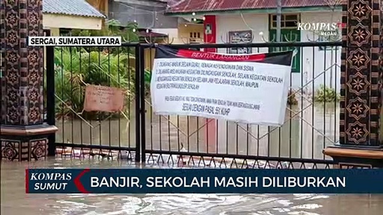 Sejumlah Sekolah Masih Diliburkan Akibat Banjir di Kabupaten Serdang Bedagai