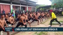 TNI AL Koarmada III Gelar Lomba Renang Laut di Sorong Papua