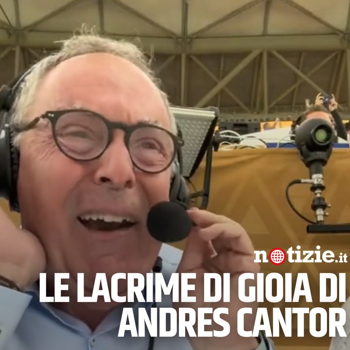 Andres Cantor in lacrime per la vittoria dell'Argentina