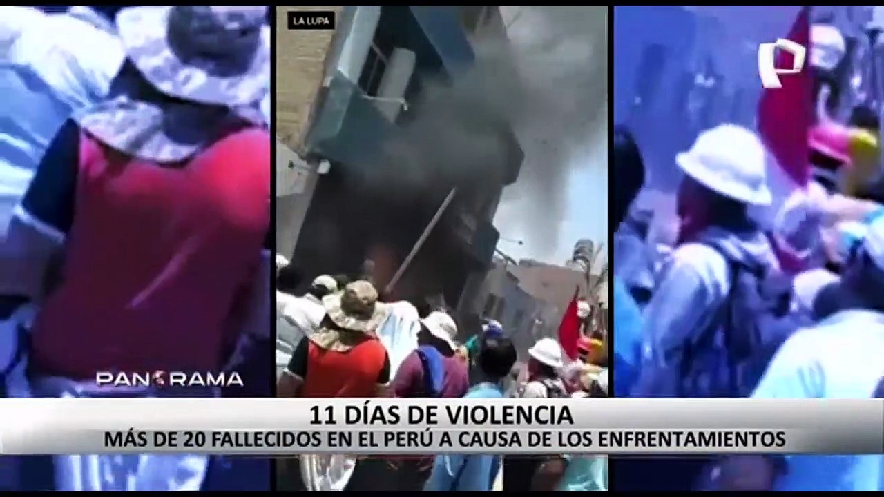 11 días de violencia: más de 20 fallecidos en Perú a causa de los enfrentamientos