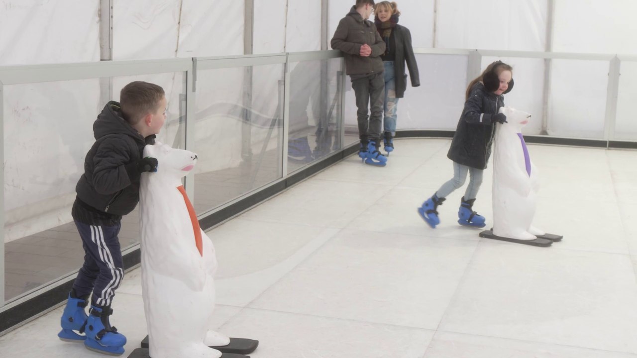 Ice skaters delight as ice rink comes to Burnley