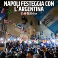 Napoli in festa per la vittoria dell'Argentina in Qatar