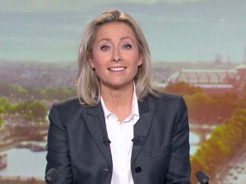 Le journal de 20h : Anne-Sophie Lapix pousse la chansonnette en fredonnant l’hymne des Bleus