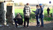 Migrants wait in desperate conditions to cross into the EU