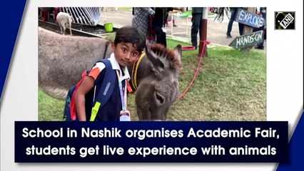 School in Nashik organises Academic Fair, students get live experience with animals