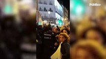 Cargas policiales y varios detenidos en la celebración de los aficionados argentinos en la Puerta del Sol