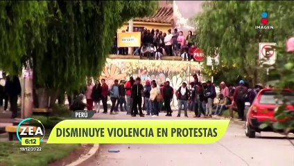 Manifiestaciones violentas en Perú comienzan a ceder