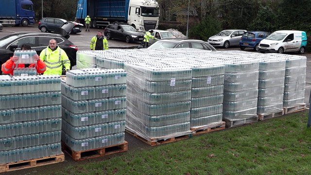 Bottled water station open in East Grinstead after pipes burst in freezing weather