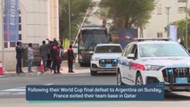 France depart Qatar following World Cup final defeat
