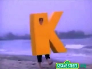 Letter K on the Beach
