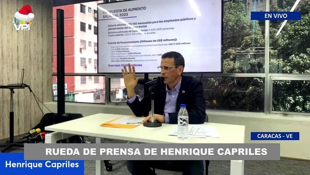 En Vivo Rueda de prensa de Henrique Capriles - 19Dic @VPItv