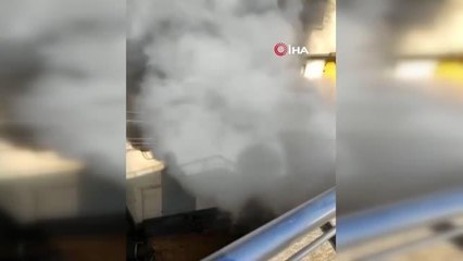 Evde çıkan yangın paniğe neden oldu