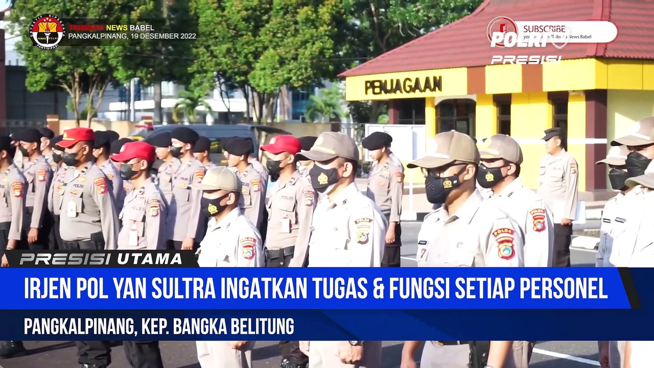 Pimpin Apel Pagi, Kapolda Kep Babel Tegas Akan Pecat Anggotanya Yang Melanggar
