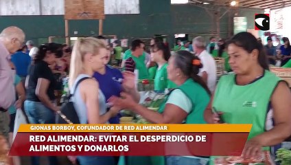 Red Alimendar evitar el desperdicio de alimentos y donarlos