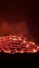 Volcano Eruption Causes Roads to Cave In