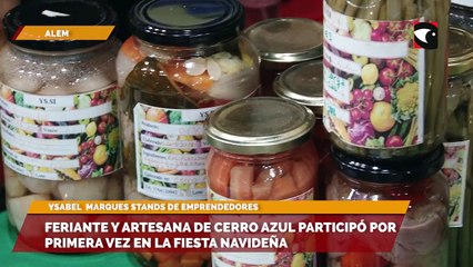 Feriante y artesana de cerro azul participó por primera vez en la fiesta Navideña