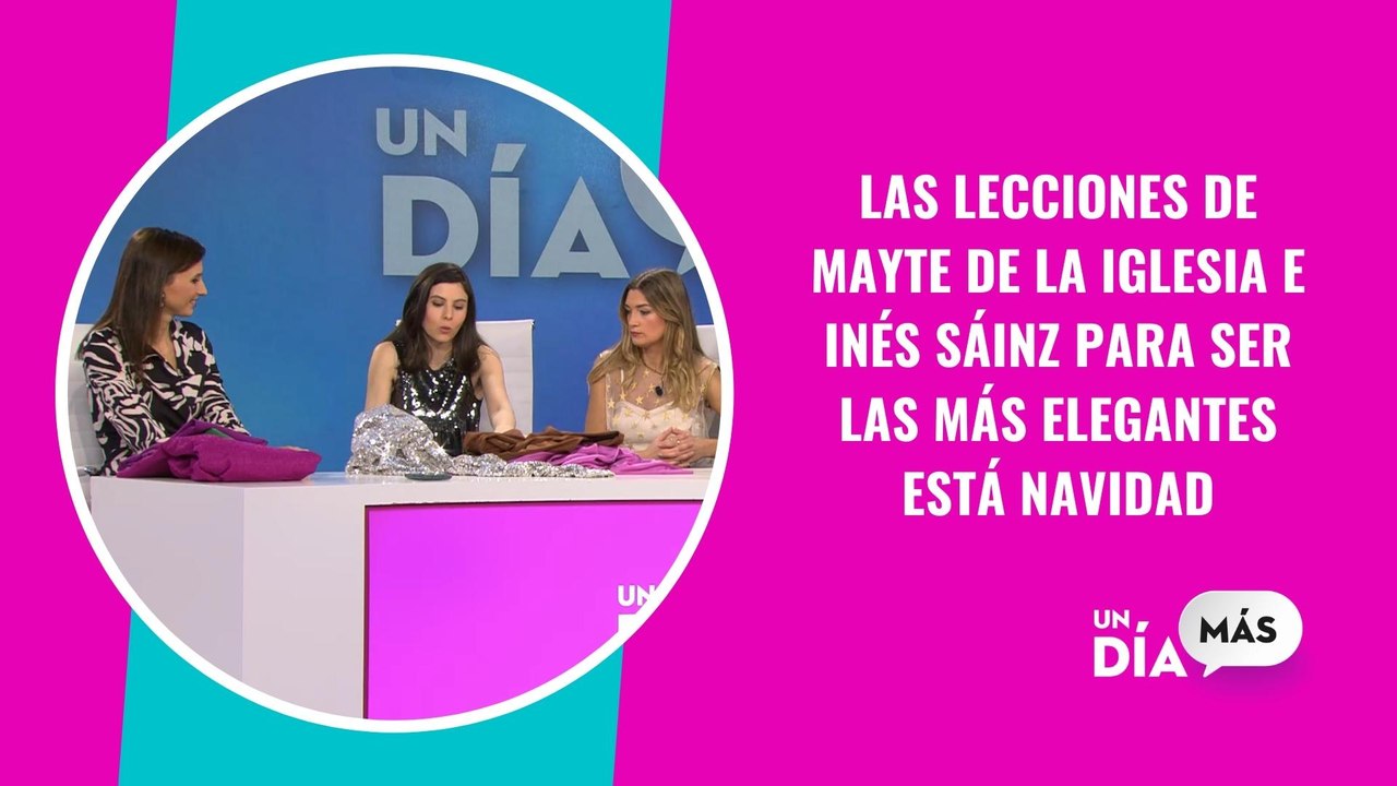 Las lecciones de Mayte De la Iglesia e Inés Sáinz para ser las más elegantes está Navidad